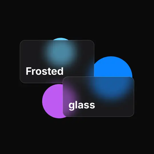 Frosted glass: Panels blur whatever drifts behind them.