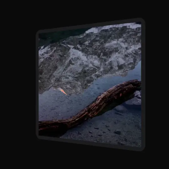 Corner pin: Footage locked onto a screen that swings in perspective.