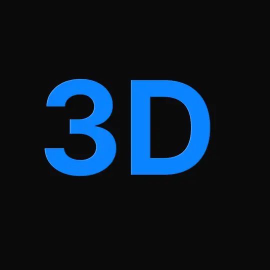 Extrude: Flat type grows real depth as the light swings round.